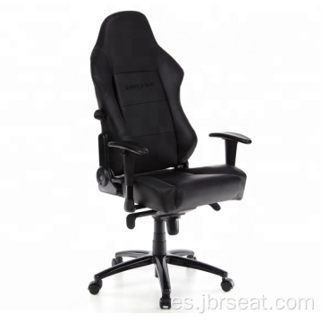 Silla de asiento de juego de cuero de cuero de estilo de carreras